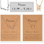 2 Signature Zodiac Choker Necklace's with Card