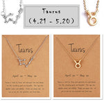 2 Signature Zodiac Choker Necklace's with Card