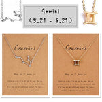 2 Signature Zodiac Choker Necklace's with Card