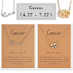 2 Signature Zodiac Choker Necklace's with Card