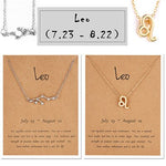 2 Signature Zodiac Choker Necklace's with Card
